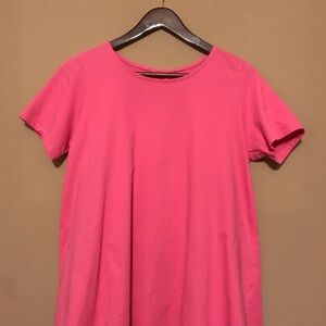 Roaman's Vibrant Pink Short Sleeve Tee